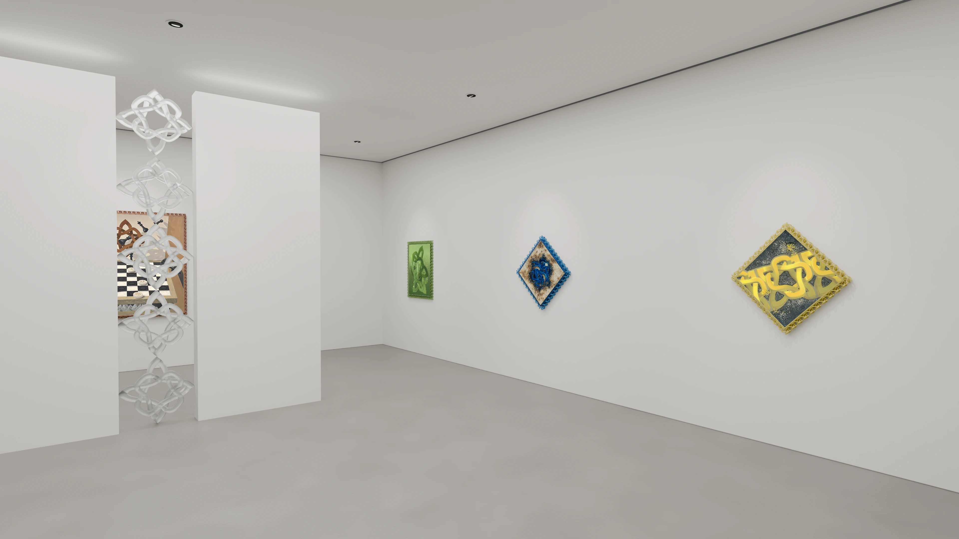 JI — Installation View, exhibition installation by Gu Jingjie